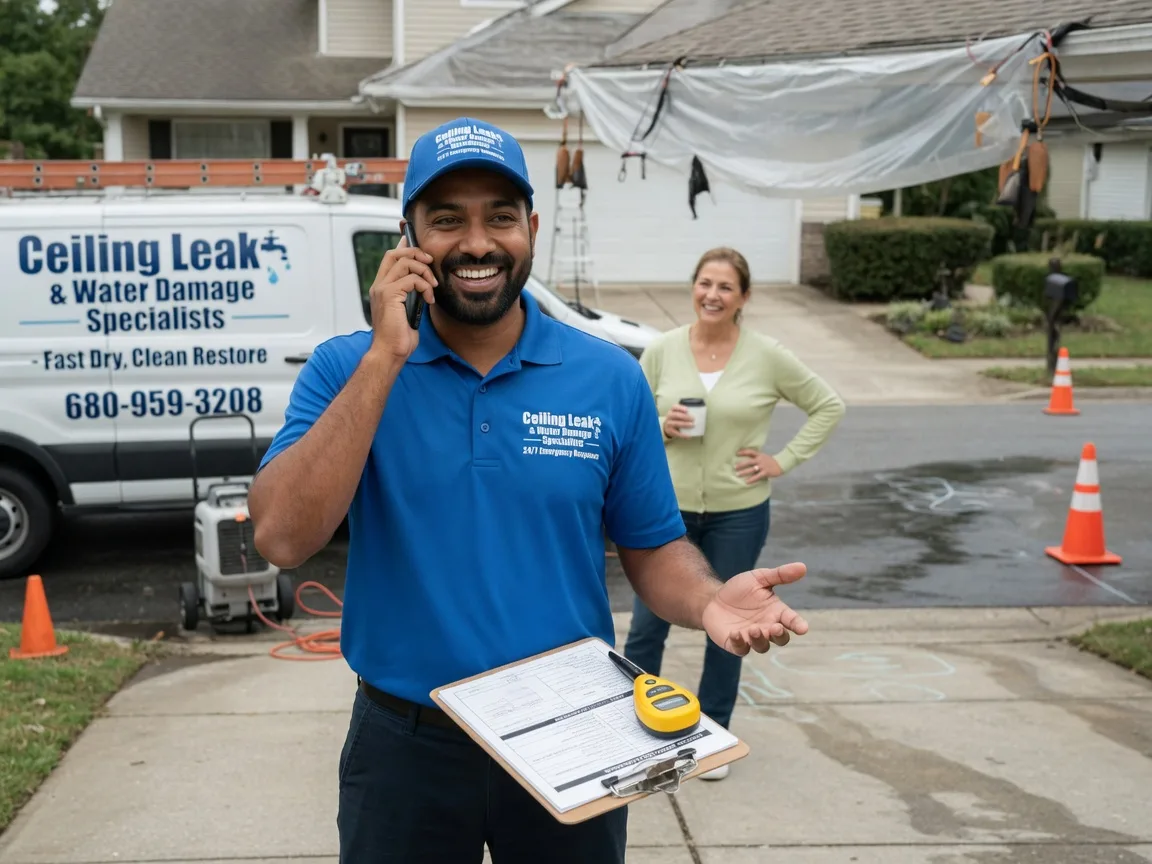 Ceiling Leak Cleanup Waelder, TX FAQs